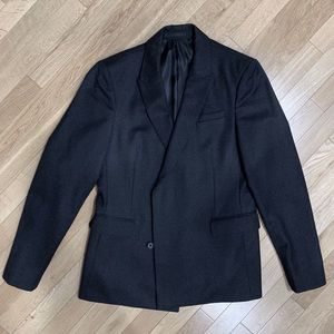 Allsaints Double Breasted Blazer charcoal